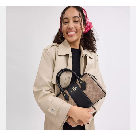 Rowan Satchel Bag In Signature Canvas CW376 - Picture 2 of 5